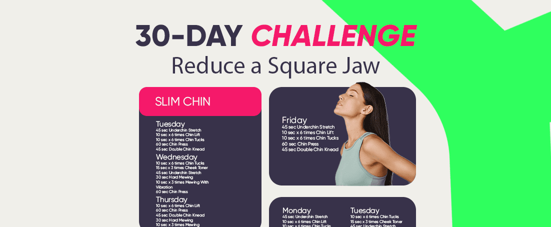 How to get rid of a square jaw in 30 days
