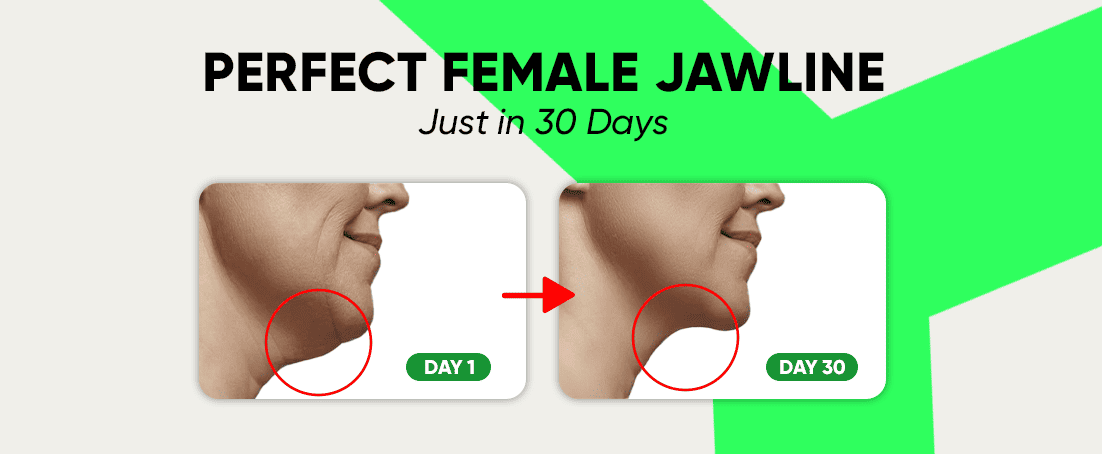 Perfect female jawline in 30 days