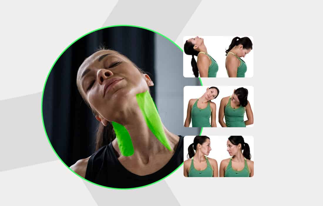 Neck pulling exercises effect on cheekbones