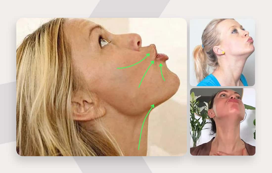 Pucker up exercise to get rid of a double chin