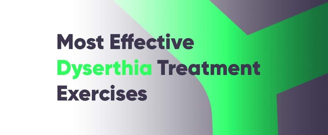 Dysarthria treatment exercises