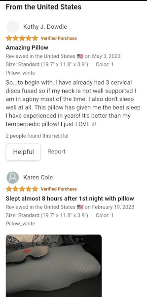 Derila pillow reviews amazon