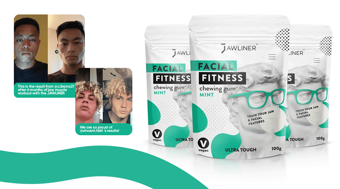 JAWLINER Fitness Mewing Ring Exerciser Jawline Exercise Jaw