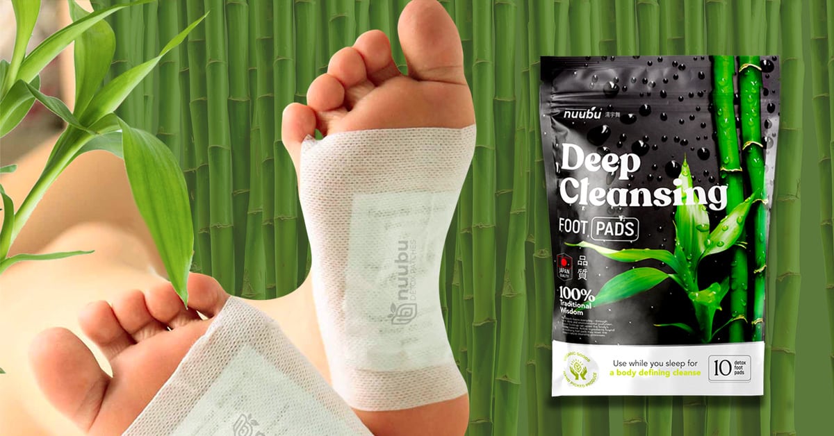 Burning feet being cured with foot patches