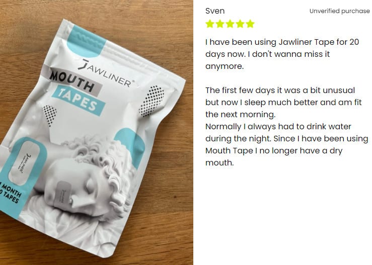 Jawliner mouth tape review
