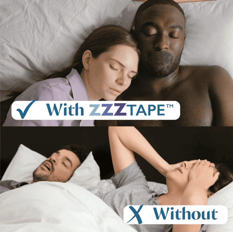 People sleeping with mouth tape (not dangerous)