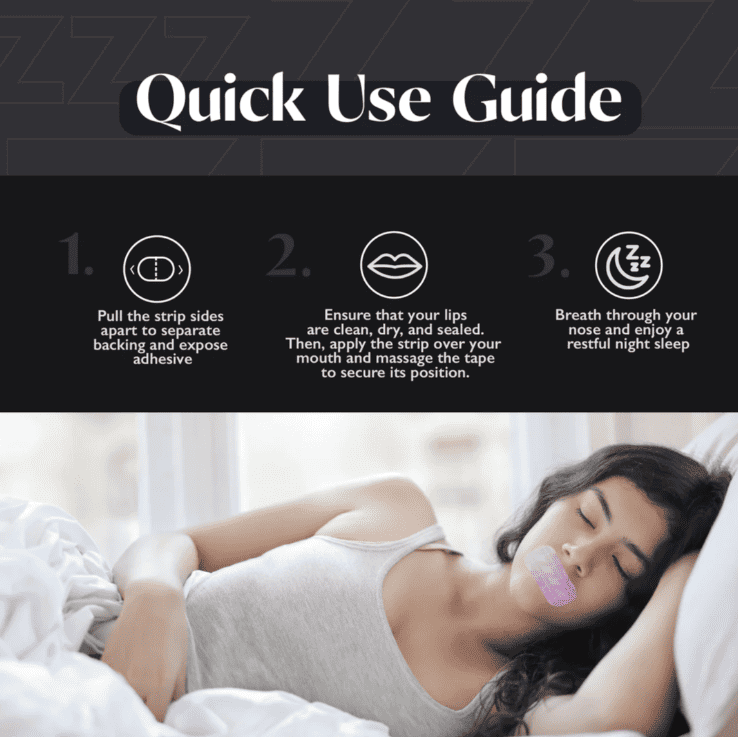 Step by step guide on how to safely apply mouth tape for sleeping