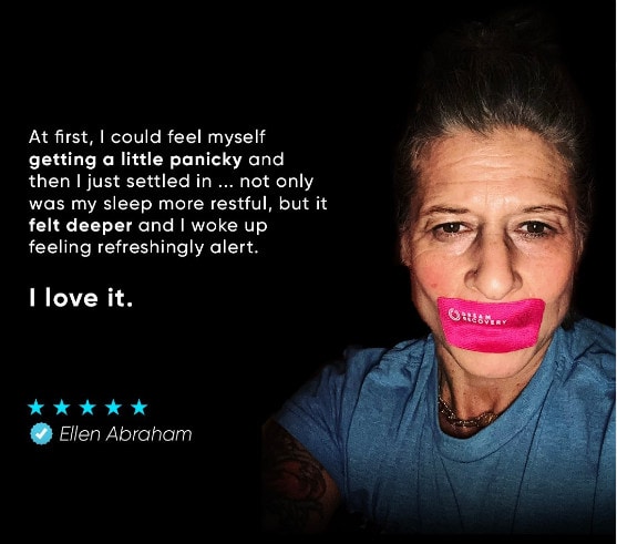 Testimonial on Dream Recovery mouth tape